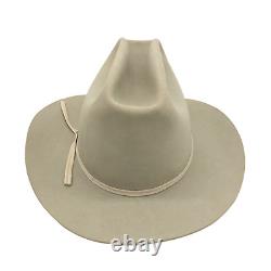 Vintage Resistol 10x Beaver Cowboy Western Hat 7-1/8 Silver Gray W510 Ridgetop