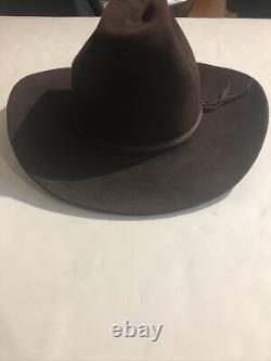 Vintage Resistol 3X Beaver Brown Felt Cowboy Hat Self Conforming 7 1/4 EUC