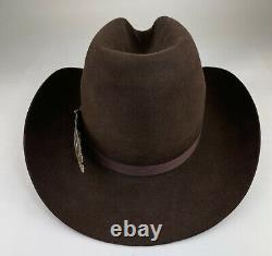 Vintage Resistol 3X Beaver Felt 7 1/4 Gus Vintage Old West Western Cowboy Hat