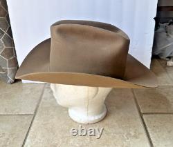 Vintage Resistol 3X Beaver Self Conforming Hand Creased Pecos Cowboy Hat 7 1/8