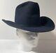 Vintage Resistol 3x Beaver Self Conforming Navy Blue Cowboy Hat Size 7