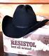 Vintage Resistol 4x Beaver Black Cattleman Cowboy Hat 7 1/8 With Box