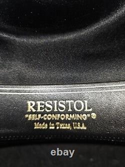 Vintage Resistol 4X Beaver Easton Cowboy Western Hat Sz 6 7/8 Black 4 Brim IOB
