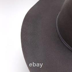 Vintage Resistol 4X Beaver Las Vegas Cowboy Western Hat Sz 7 3/8 R Granite Gray