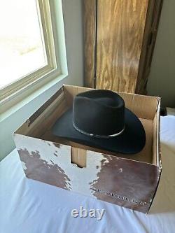 Vintage Resistol 4X Beaver Midnight Black Hat Size 6 7/8