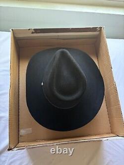 Vintage Resistol 4X Beaver Midnight Black Hat Size 6 7/8