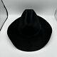 Vintage Resistol 4x Beaver Self Conforming Black Cowboy Hat Size 7 1/8