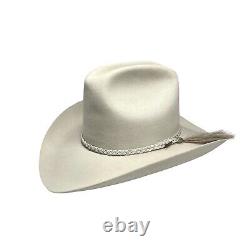 Vintage Resistol 4X Beaver Silverbelly Western Cowboy Hat Size 7 1/8