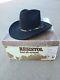 Vintage Resistol 4x Beaver Cowboy Hat Self Conforming A4144 Las Vegas Black Sz 7