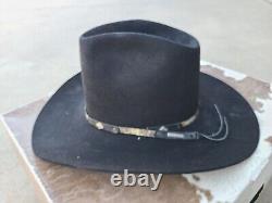 Vintage Resistol 4x Beaver Cowboy Hat Self Conforming A4144 Las Vegas Black Sz 7