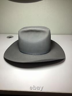 Vintage Resistol 4x Beaver Cowboy Hat Self Conforming A4144 Las Vegas Grey