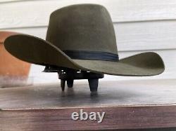Vintage Resistol Antique Old West Cowboy Hat 7 1/8 Yellowstone Eastwood Gunsmoke