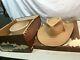 Vintage Resistol Beaver Cowboy Hat (7 1/8 Brown) In Original Box
