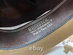 Vintage Resistol Charparral Beaver 4X Mens Western Hat w Box Pecan 6 3/4 R NICE