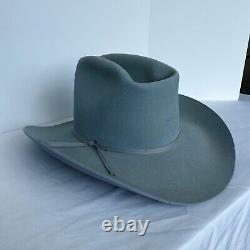 Vintage Resistol Cowboy Cowgirl Hat 7 1/8 Cutter Bill 5x Beaver Gray