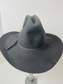 Vintage Resistol Cowboy Hat 4X Beaver Western Rodeo Self Conforming Gray 6 7/8