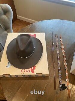 Vintage Resistol Cowboy Hat 4X Beaver XXXX sz 7 1/8 with Box Great Condition
