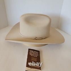 Vintage Resistol Cowboy Hat 6X Beaver Carlton 17 Bucksking Size 7 1/8 o 57 L