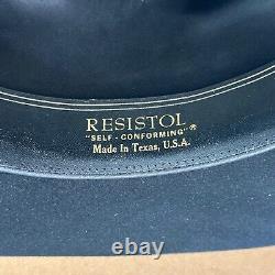 Vintage Resistol Cowboy Hat 7 1/4 Black Felt 4x Beaver Quicksilver