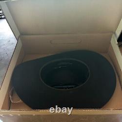 Vintage Resistol Cowboy Hat Black With Box Size 7-1/8 XXX Beaver Self Conforming