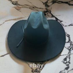 Vintage Resistol Cowboy Hat Black With Box Size 7-1/8 XXX Beaver Self Conforming