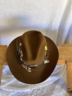 Vintage Resistol Cowboy Hat Mens 7 1/8 Beaver Western Self Conforming, New Cond