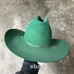 Vintage Resistol Forest Green 4x Beaver Western Cowboy Hat 7 1/4