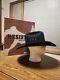 Vintage Resistol George Strait 4x Beaver Cowboy Hat Black Long Oval 7 1/2