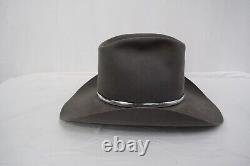 Vintage Resistol Grey Beaver Felt Made in Texas Cowboy Hat Fine Cond! 7 1/4