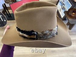 Vintage Resistol Longhorn Cowboy Hat (7 1/4 inch) Roundup Collection Eddie Bauer