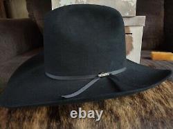 Vintage Resistol Self Conforming 4X Beaver 7? Black Cowboy Hat