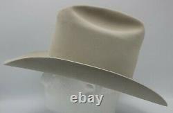 Vintage Resistol Self-Conforming 7X Beaver Hat Size 7 CattleKing Mist -Long Oval