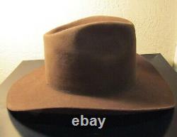 Vintage Resistol Self Conforming Brown Beaver XXXX Western Cowboy Hat size 7