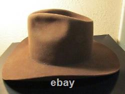 Vintage Resistol Self Conforming Brown Beaver XXXX Western Cowboy Hat size 7