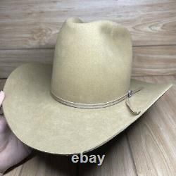 Vintage Resistol Self Conforming Cowboy Western Tan Hat 3X Beaver XXX 6 5/8