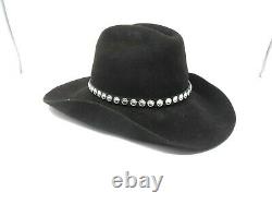 Vintage Resistol Self-Conforming XXX Fur Felt Cowboy Hat Black Size 7 1/4 USA