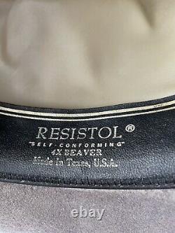 Vintage Resistol Self Conforming XXX X Beaver Western Style Hat Size 7 1/8