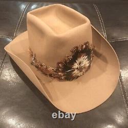 Vintage Resistol Western Tan Cowboy Hat Self Conforming XXX Beaver 7 1/8