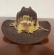 Vintage Royal Quality 5xxxxx Beaver The Roundup Brown Western Cowboy Hat 7 1/4