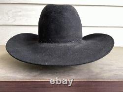 Vintage Rugged 4X Beaver Rodeo Bull Rider Cowboy Hat 7 1/8 Rip Yellowstone