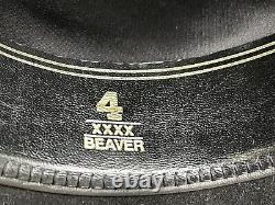 Vintage Rugged 4X Beaver Rodeo Bull Rider Cowboy Hat 7 1/8 Rip Yellowstone