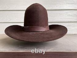 Vintage Rugged Beaver Cowboy Hat Size 7 1/8 Gus Yellowstone 1883 1923 Tom Mix