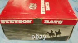 Vintage STETSON 4X BEAVER Rancher 7 5/8 Great Condition! Box Included
