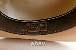Vintage STETSON 4X XXXX Beaver Western Cowboy Fedora Hat Men's Size 7 USA