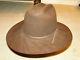 Vintage Stetson Brown Fedora Hat Cowboy Western Hat Beaver Xxxx Sz 7 1/2