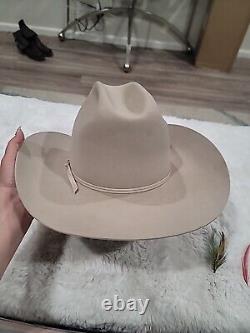 Vintage STETSON Cowboy Hat BEAVER 4X Silver Belly 7-1/2 Western XXXX