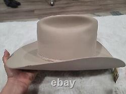 Vintage STETSON Cowboy Hat BEAVER 4X Silver Belly 7-1/2 Western XXXX