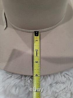 Vintage STETSON Cowboy Hat BEAVER 4X Silver Belly 7-1/2 Western XXXX