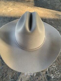 Vintage STETSON JBS HERITAGE 61 Silver Belly 6x Beaver Cowboy Hat Size 6 7/8