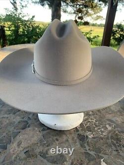 Vintage STETSON JBS HERITAGE 61 Silver Belly 6x Beaver Cowboy Hat Size 6 7/8